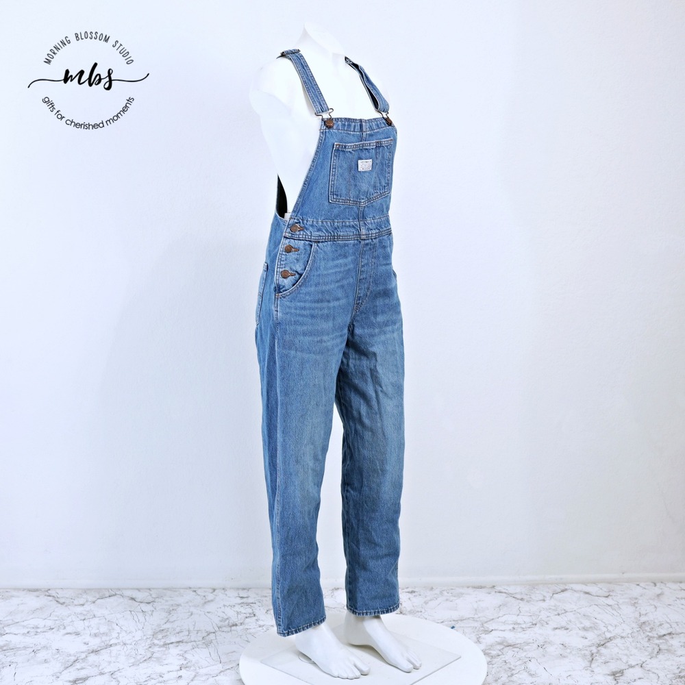 Levi's Vintage Cut Classic Denim Utility Workwear Bib Overalls Blue Women SP